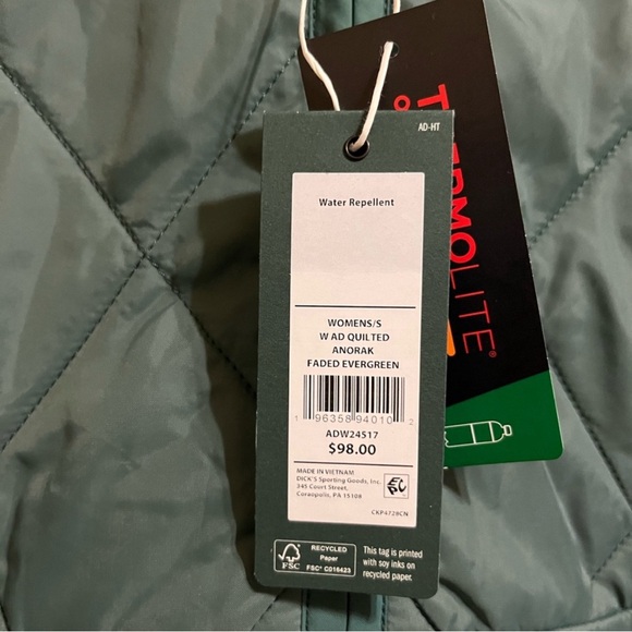 Alpine Design Quilted Green Jacket - Picture 3 of 4